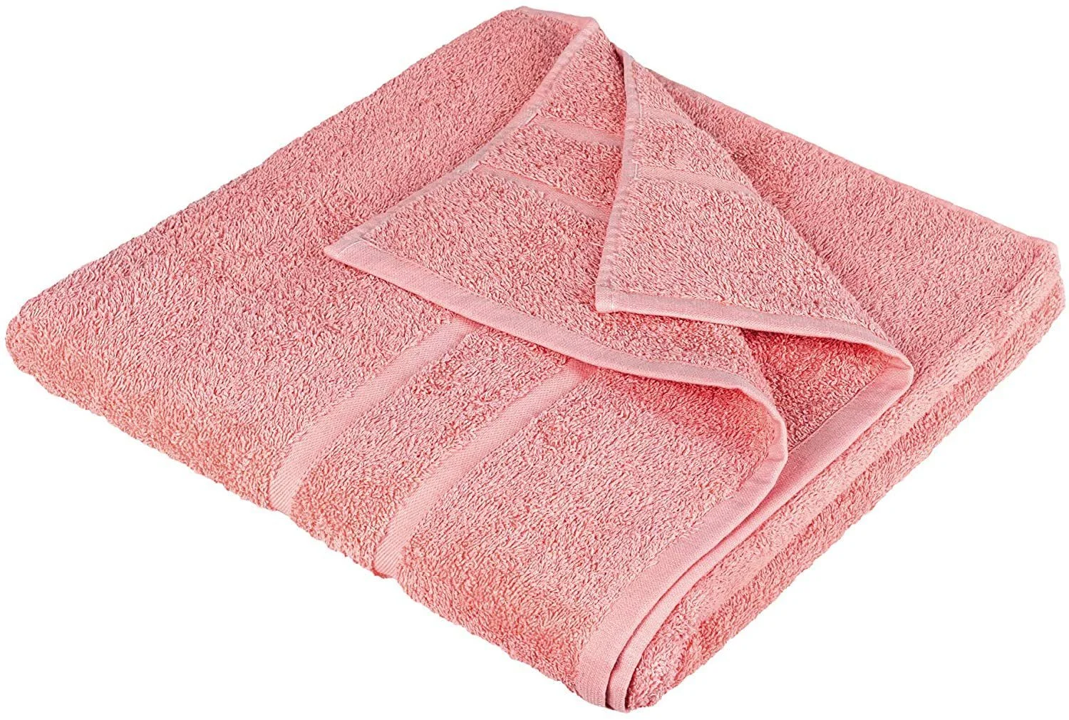 STICKANDSHINE Frottee-Handtücher – Farbe Lachs, 100% Baumwolle, 500 g/m²